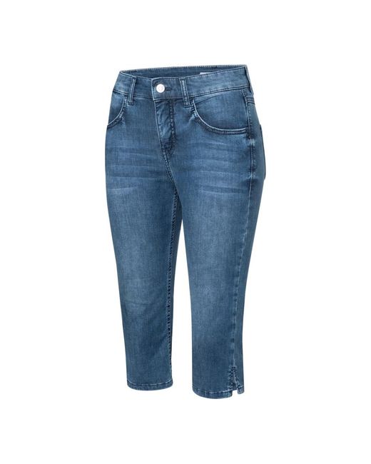 M·a·c Blue Superweiche denim capri jeans