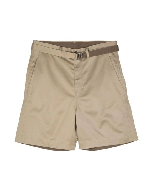 Sacai Natural Casual Shorts for men