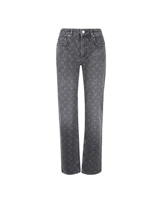 Straight Jeans di MARINE SERRE in Gray