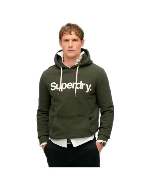 Superdry Hoodies & Sweatvesten ,Groen ,Vintage Sweat in het Green voor heren