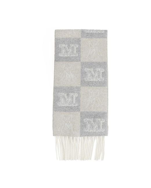 Max Mara Gray Winter Scarves