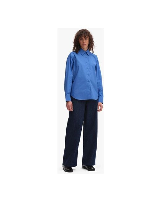 REMAIN Birger Christensen Blue Shirts