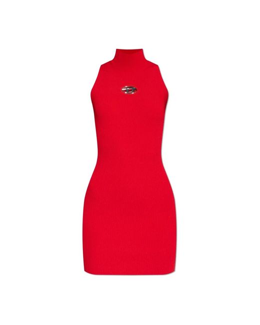 DIESEL Red Knitted Dresses