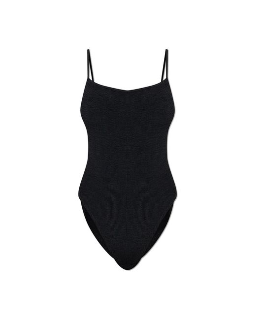 Bondeye Badmode ,Zwart ,Nylon Low Palace One Piece in het Black