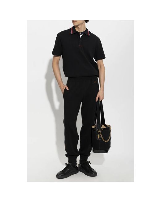 Versace Katoenen Joggingbroek Met Elastische Boorden in het Black voor heren