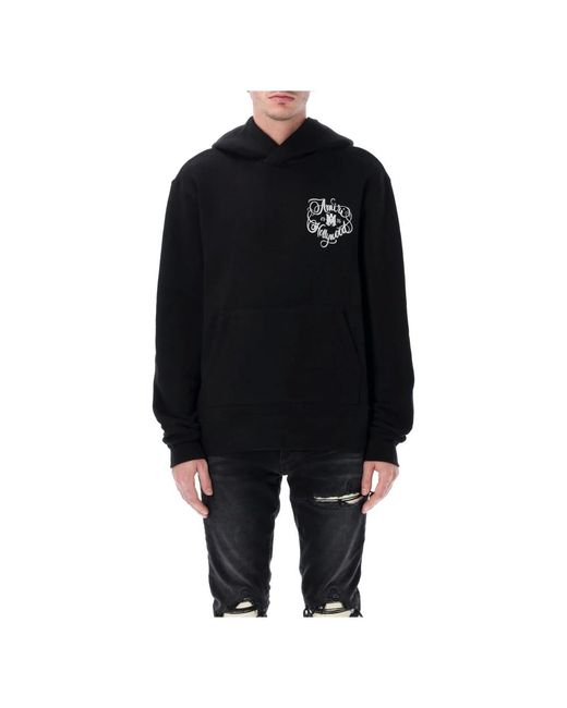 Amiri Black Hoodie Men's Amiri Sweatshirt AMIRI MA Core Logo