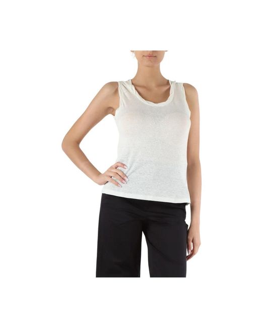 Tops > sleeveless tops Pennyblack en coloris White