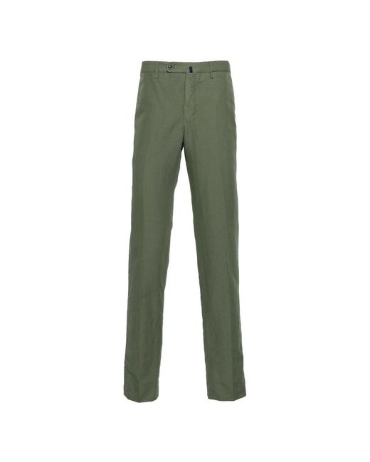 Incotex Green Slim-Fit Trousers for men