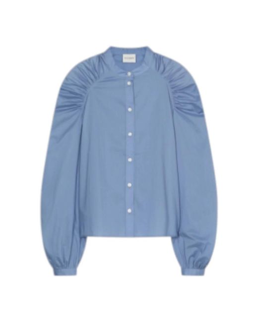 Closed Blue Blouses