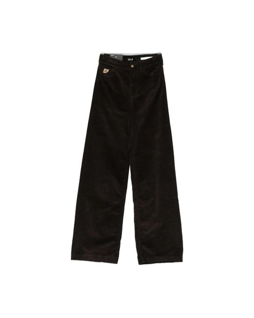 Wide Trousers Lois de color Black