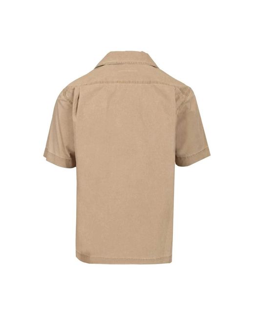 MM6 by Maison Margiela Natural Short Sleeve Shirts for men