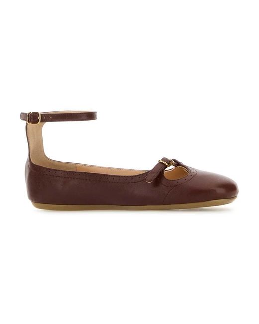 Chloé Brown Ballerina Shoes