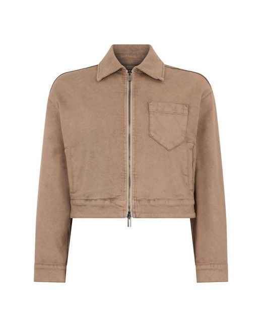 Peserico Brown Denim Jackets