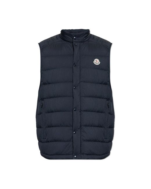 Moncler Blue Vests for men