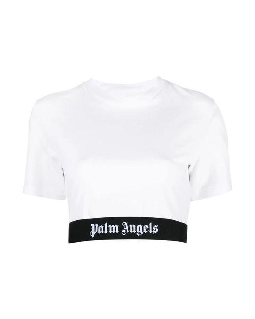 Palm Angels White T-Shirts