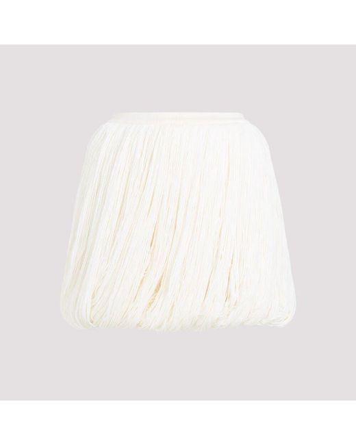 Alaïa White Fringe rock in off