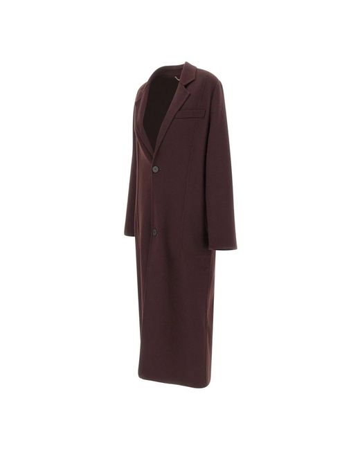 Victoria Beckham Purple Single-Breasted Coats