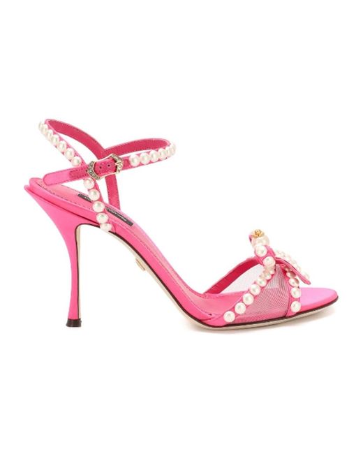 Sandals Dolce & Gabbana de color Pink