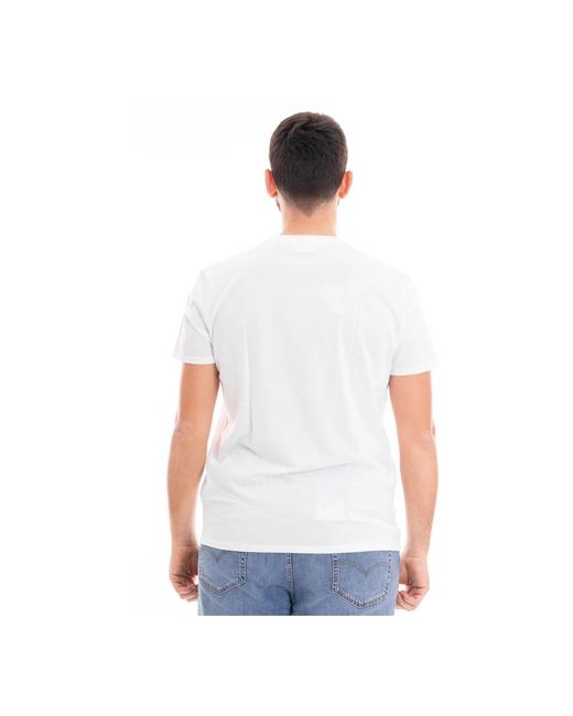 Lacoste Rundhals t-shirt in White für Herren