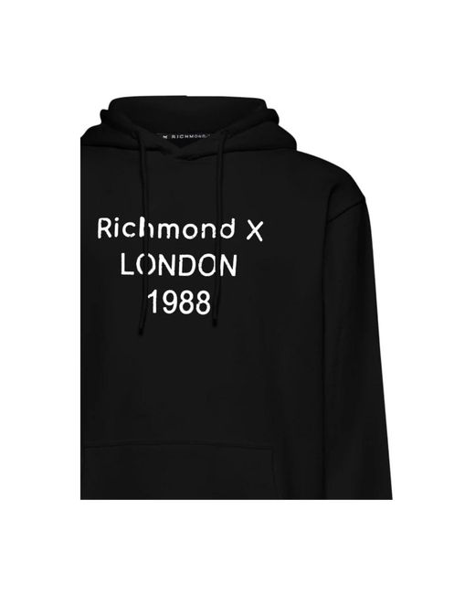 John Richmond Black Hoodies for men
