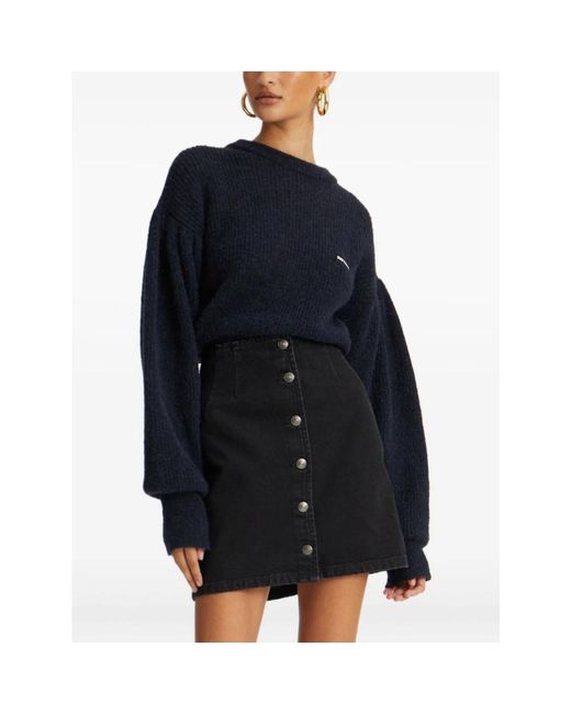 Round-Neck Knitwear ROTATE BIRGER CHRISTENSEN de color Blue