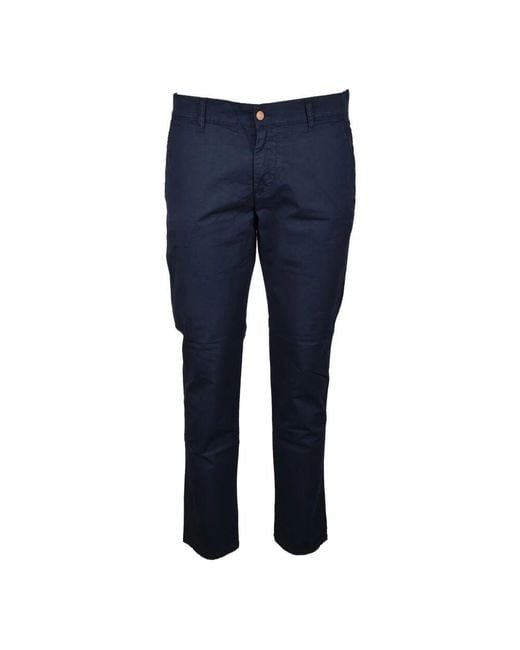 Slim-Fit Trousers Daniele Alessandrini pour homme en coloris Blue