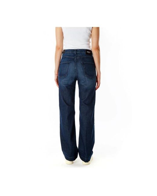 Straight Jeans Replay de color Blue