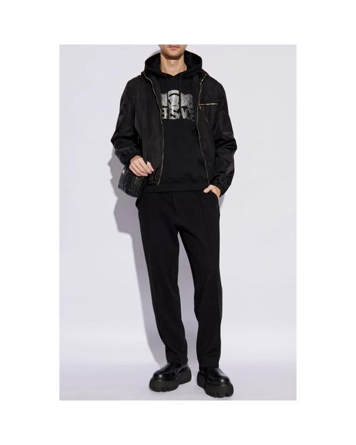 Hoodies Versace de hombre de color Black