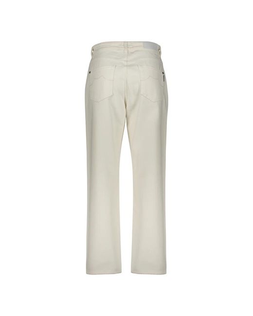 Moorer Gray Straight Fit Jeans