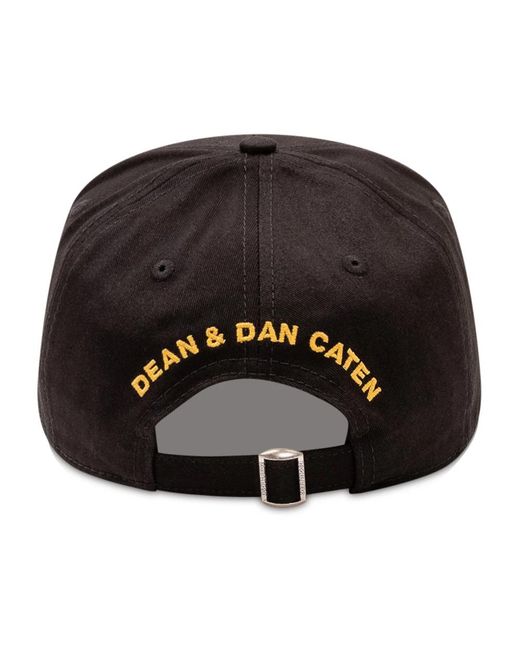 DSquared² Logo Baseball Cap in het Black voor heren