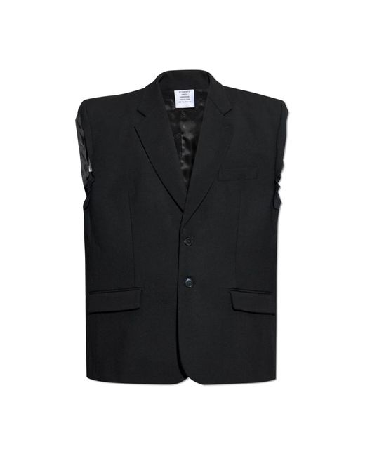 Vests Vetements de hombre de color Black