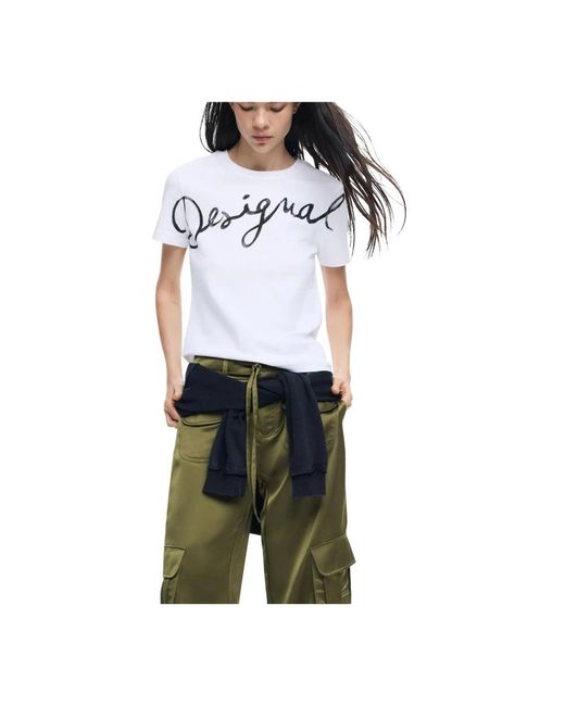 Desigual White T-Shirts