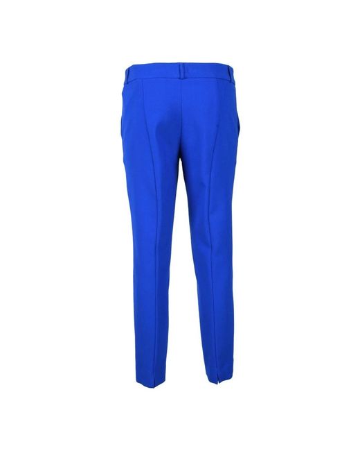 SIMONA CORSELLINI Blue Slim-Fit Trousers