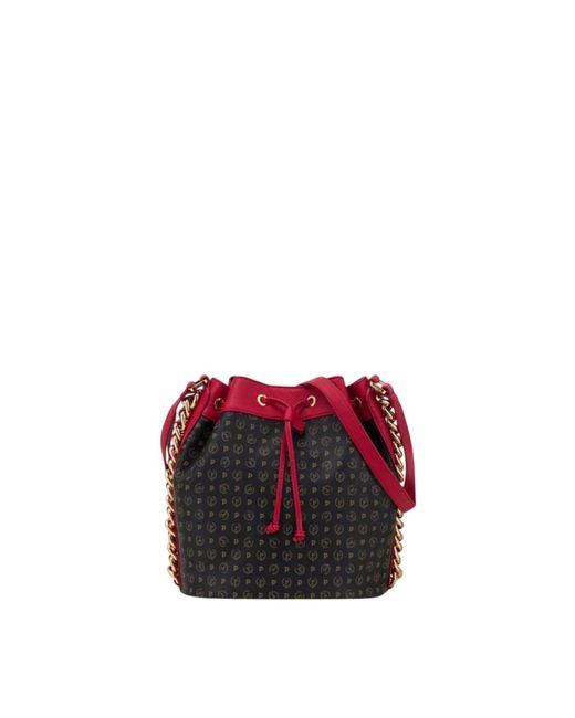 Pollini Red Bucket Bags