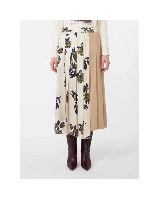Weekend by Maxmara Midi Skirts in het Natural