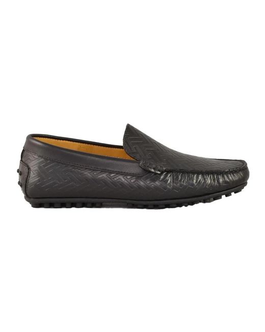 Loafers Testoni pour homme en coloris Black
