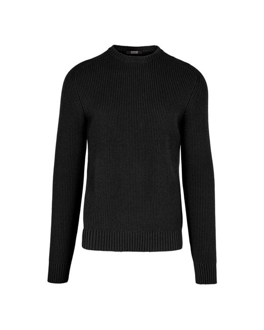 Bomboogie Black Round-Neck Knitwear for men