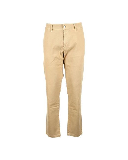 Jeckerson Baumwoll Elasthan Hose in Natural für Herren