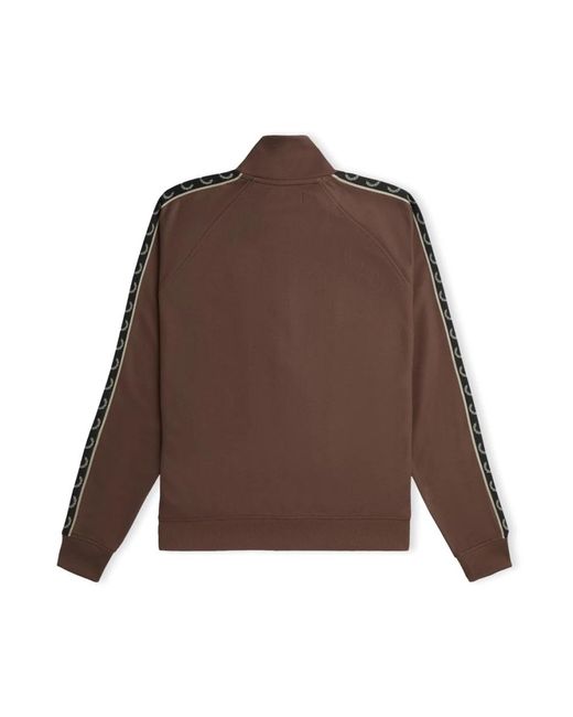 Fred Perry Brown Zip-Throughs for men
