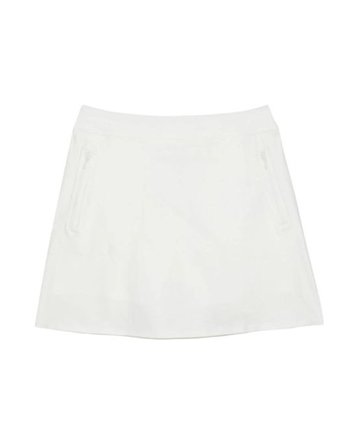 Falda de twill elástico con bolsillos G/FORE de color White