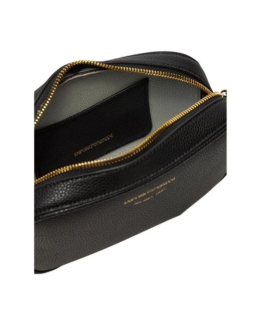 Giorgio Armani Black Schwarze synthetische umhängetasche