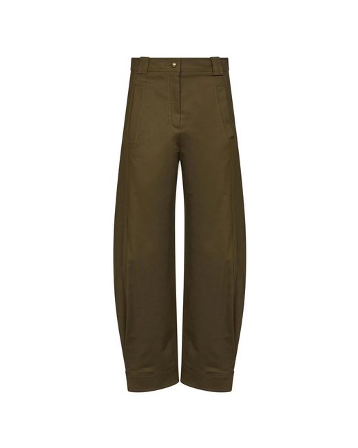 Max Mara Green Tapered Trousers