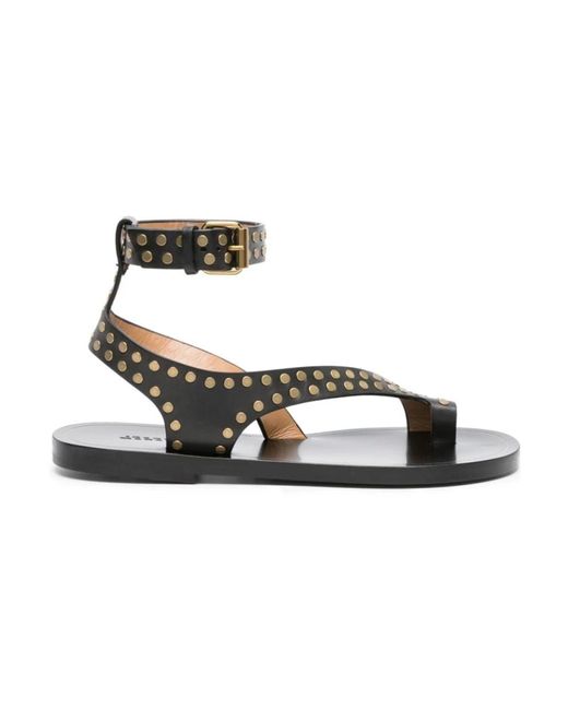 Isabel Marant Metallic Stilvolle sandalen für den sommer