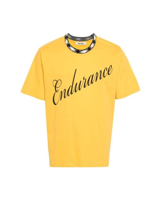 Wales Bonner Yellow Gelbes jersey t-shirt