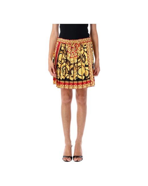 Versace Rokken ,Veelkleurig ,Barocco Minirok in het Yellow