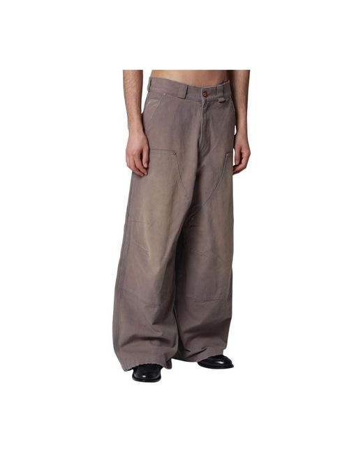 Willy Chavarria Brown Wide Trousers for men