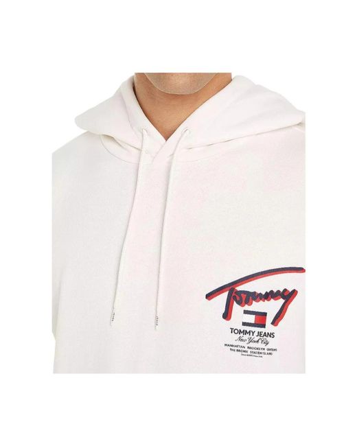 Tommy Hilfiger 3d street hoodie in White für Herren
