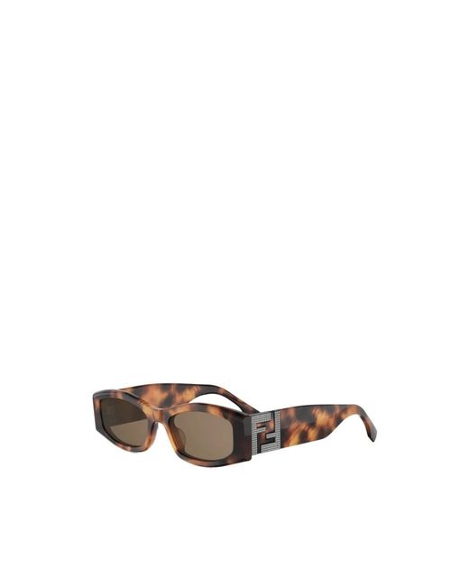 Fendi Brown 53E Sonnenbrille