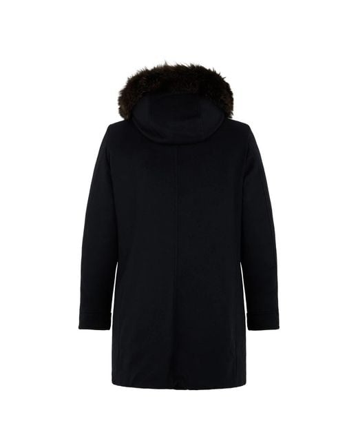 Moorer Black Parkas for men