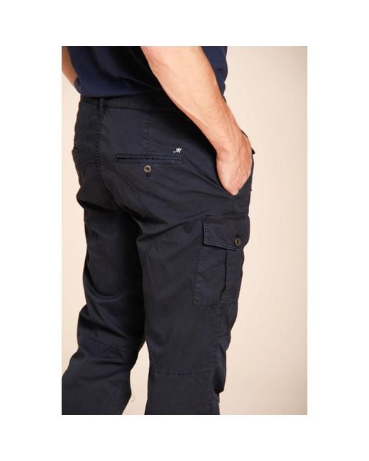 Mason's Blue Slim-Fit Trousers for men